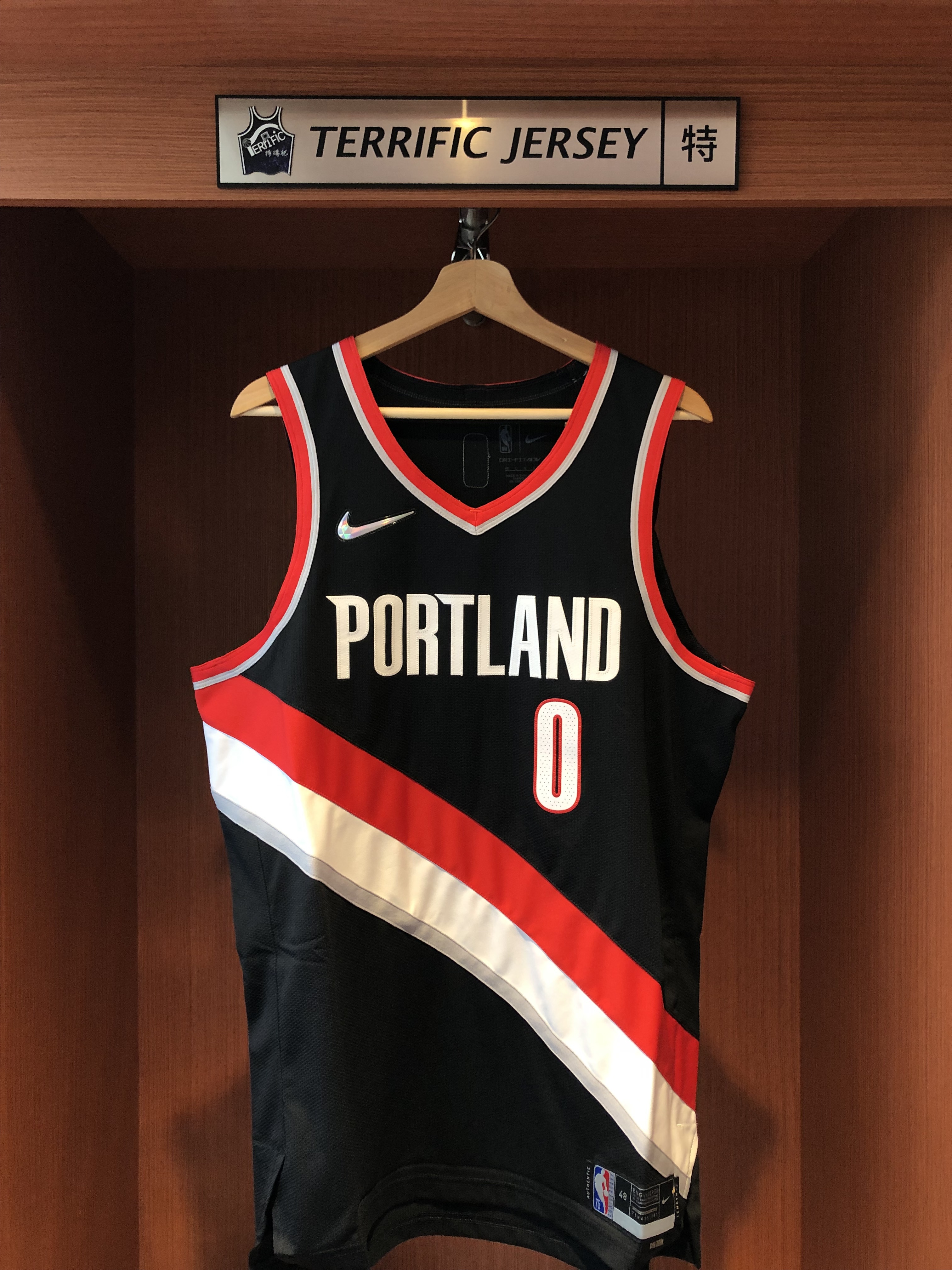 NBA球衣 Damian Lillard 波特蘭拓荒者黑 75周年 鑽石標 Icon Nike Authentic 球員版 電繡 全新