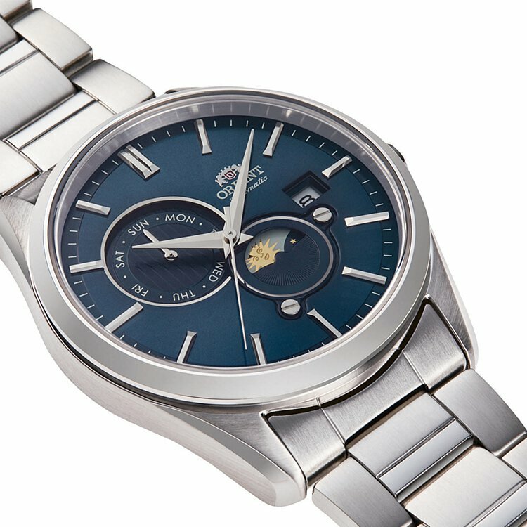 萬年鐘錶 - 東方錶  ORIENT   月象機械錶  RA-AK0308L   錶徑 41.5mm