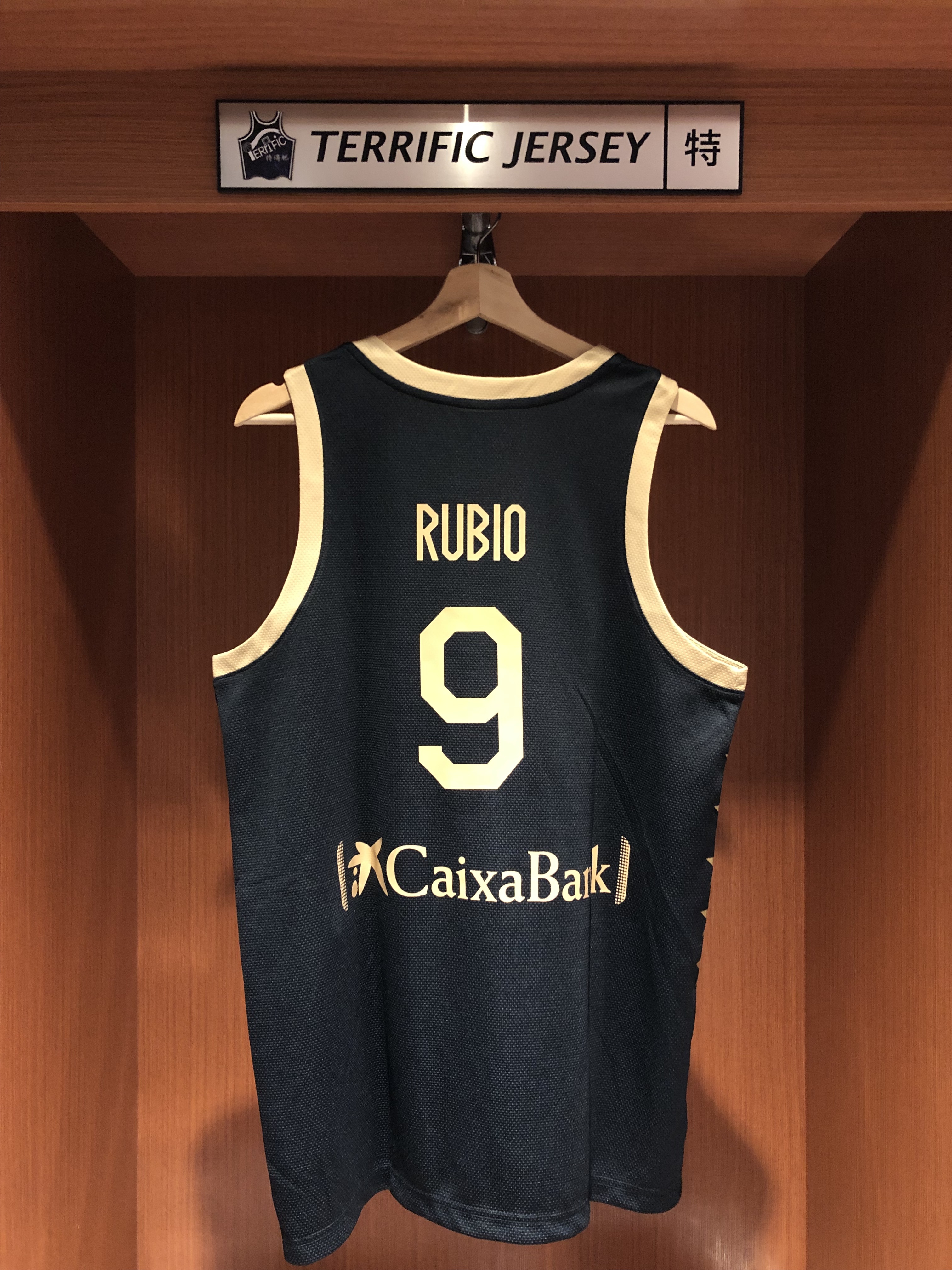 NBA球衣 Ricky Rubio 西班牙黑金 百年紀念款 戰艦 Nike Swingman 球迷版 燙印 全新
