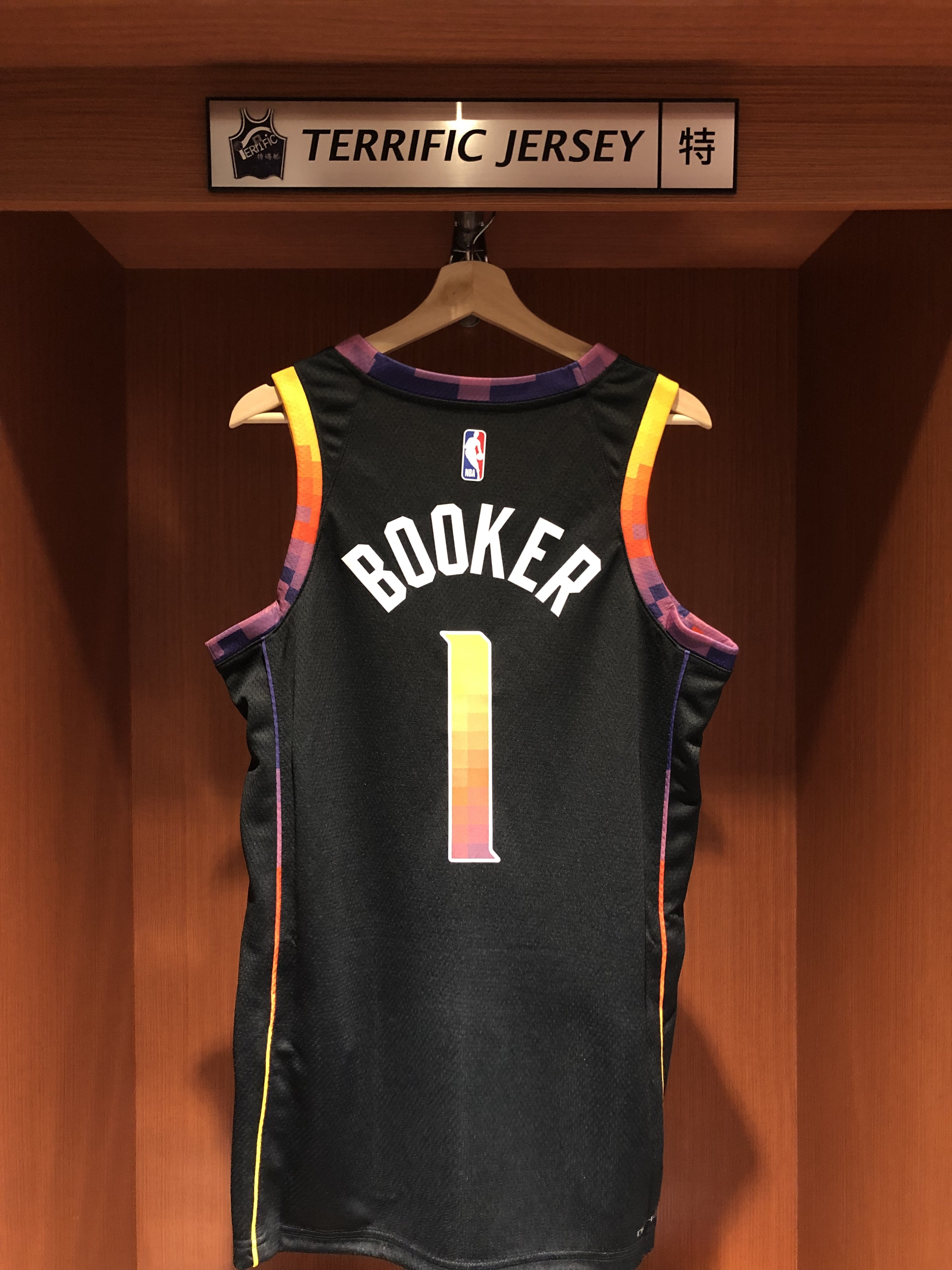 NBA球衣 Devin Booker 鳳凰城太陽黑 Statement Jordan Swingman 球迷版 熱轉印 全新