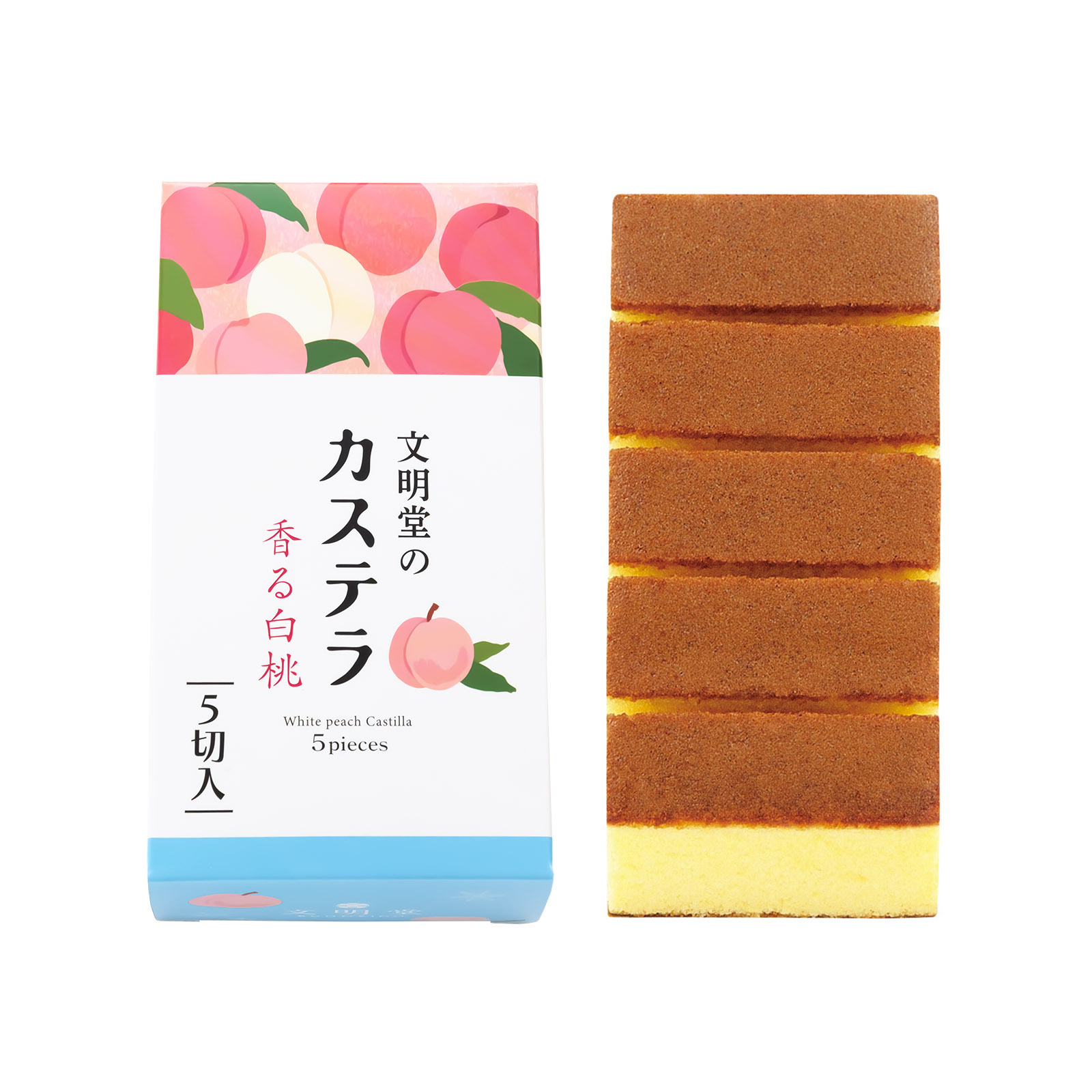 文明堂｜白桃長崎蛋糕