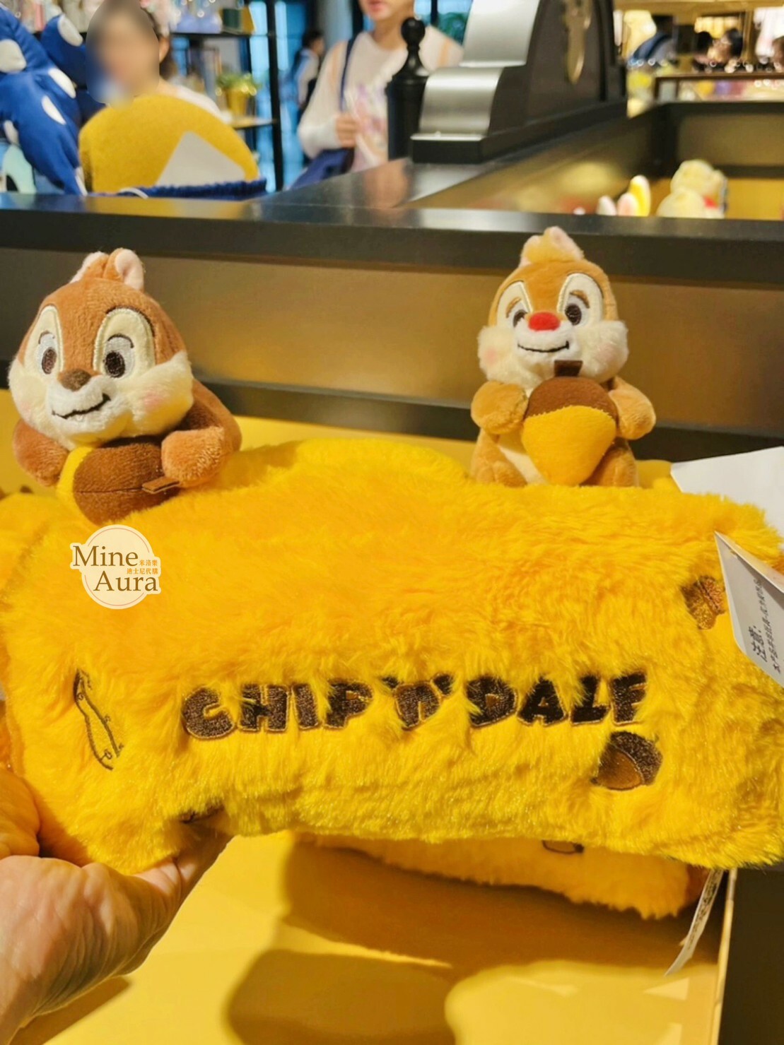 (限時特價) 奇奇蒂蒂 Chip 'n Dale 絨毛公仔 造型 面紙套 -上海迪士尼樂園