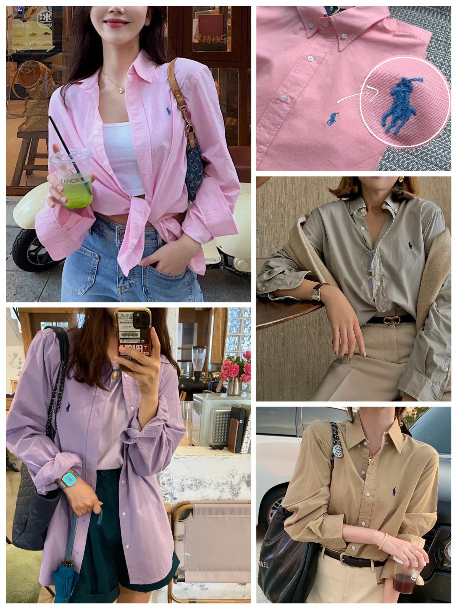 現貨-POL寬大牛津布襯衫🉑️男女情侶款-2300653