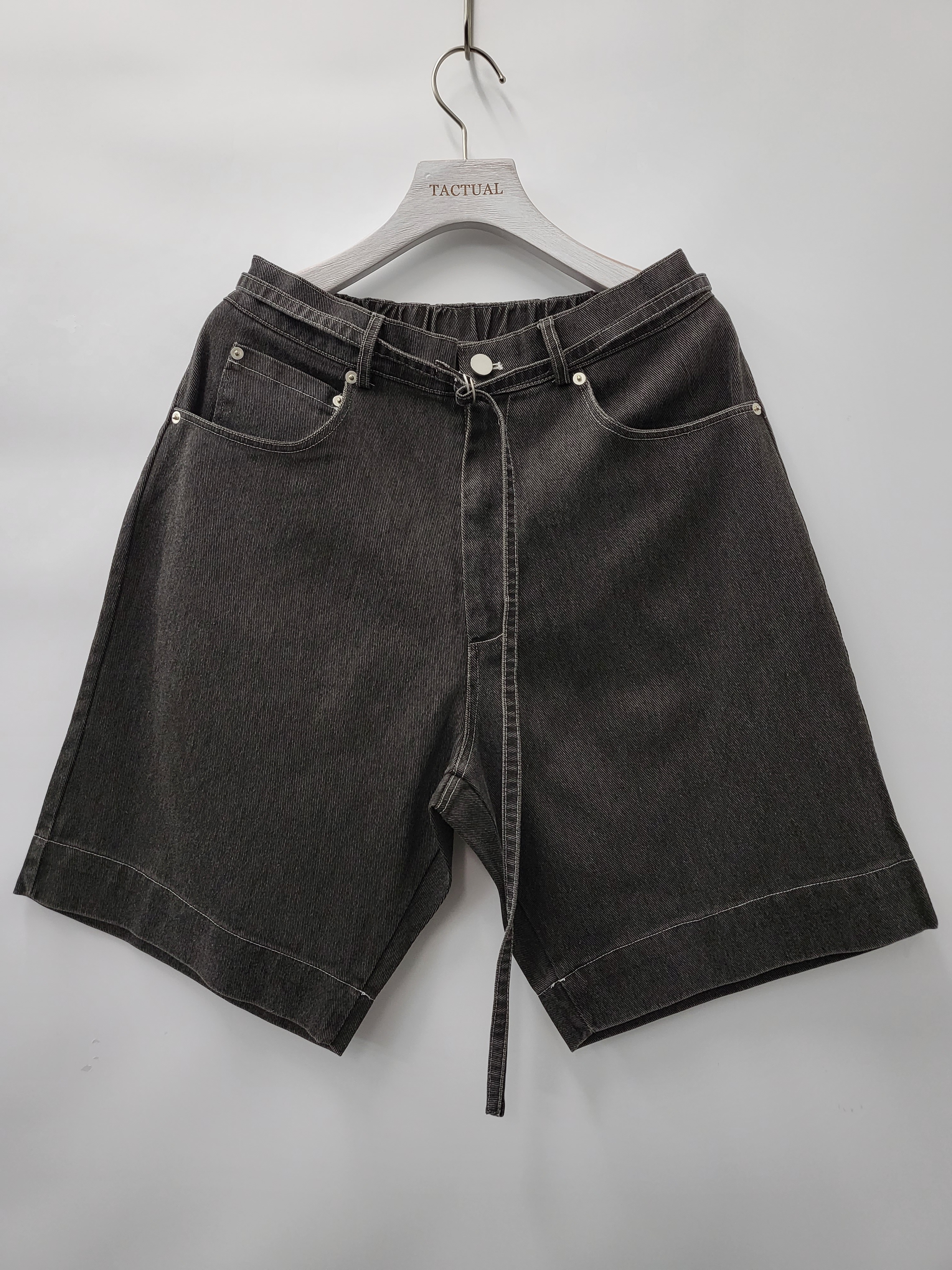 索帶淨色短褲 P2515