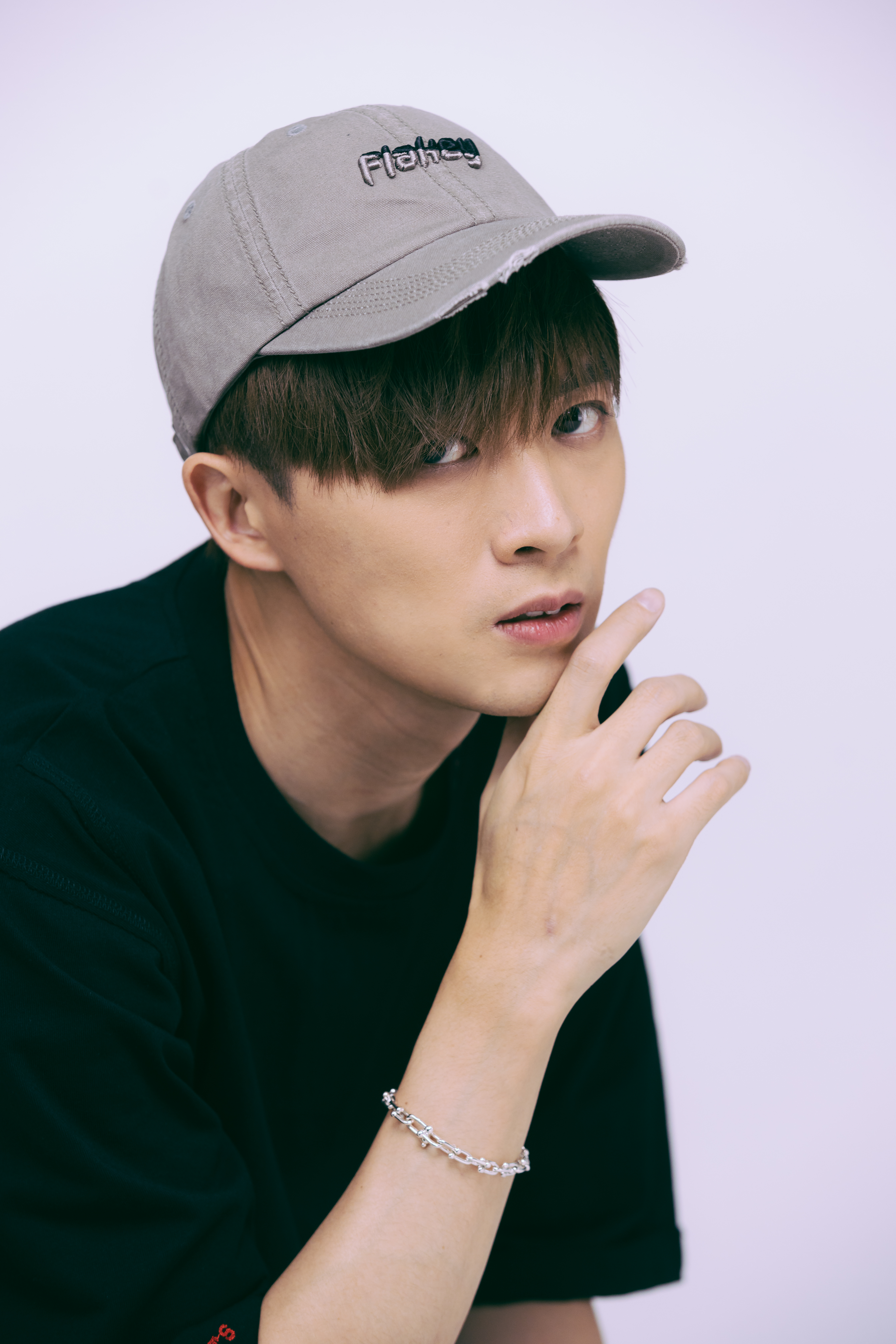 Flakey logo cap (灰)