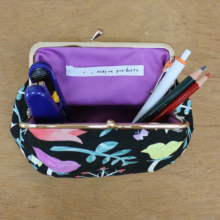 柊有花 Night  帆布口金包 L｜日本表現社