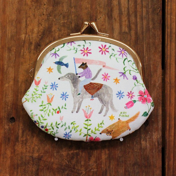 布川愛子 好朋友 帆布口金包 零錢包｜日本表現社