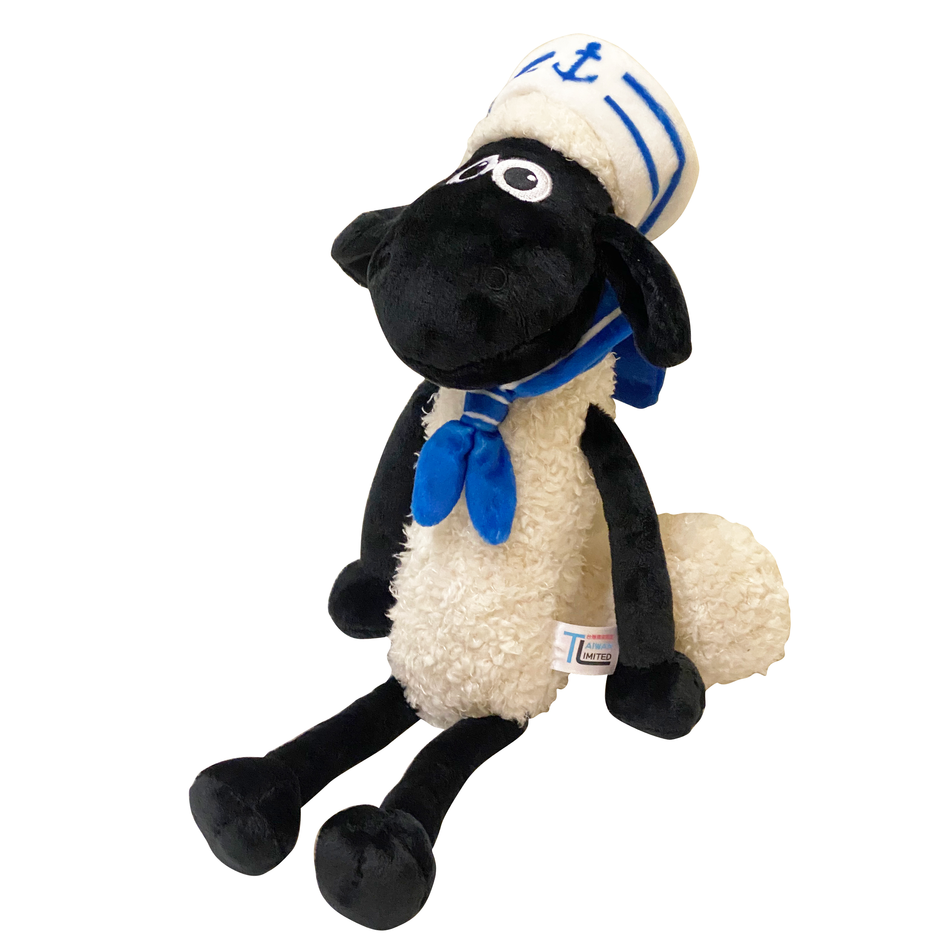 《笑笑羊》NICI 35cm海軍尚恩坐姿玩偶