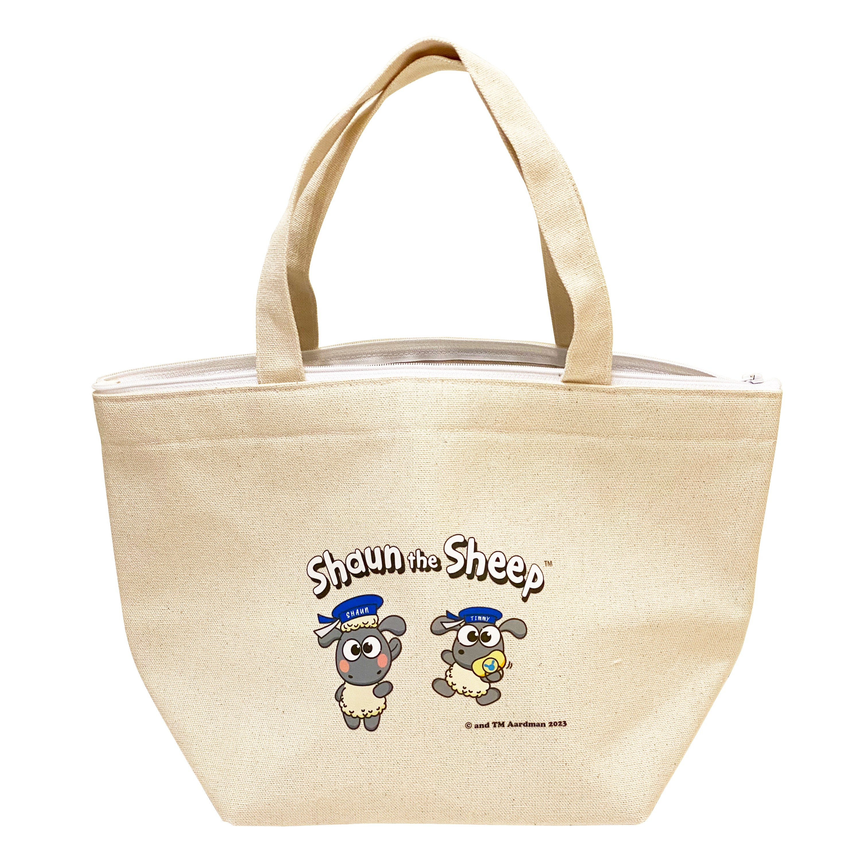 《笑笑羊》海軍帆布保冷便當袋