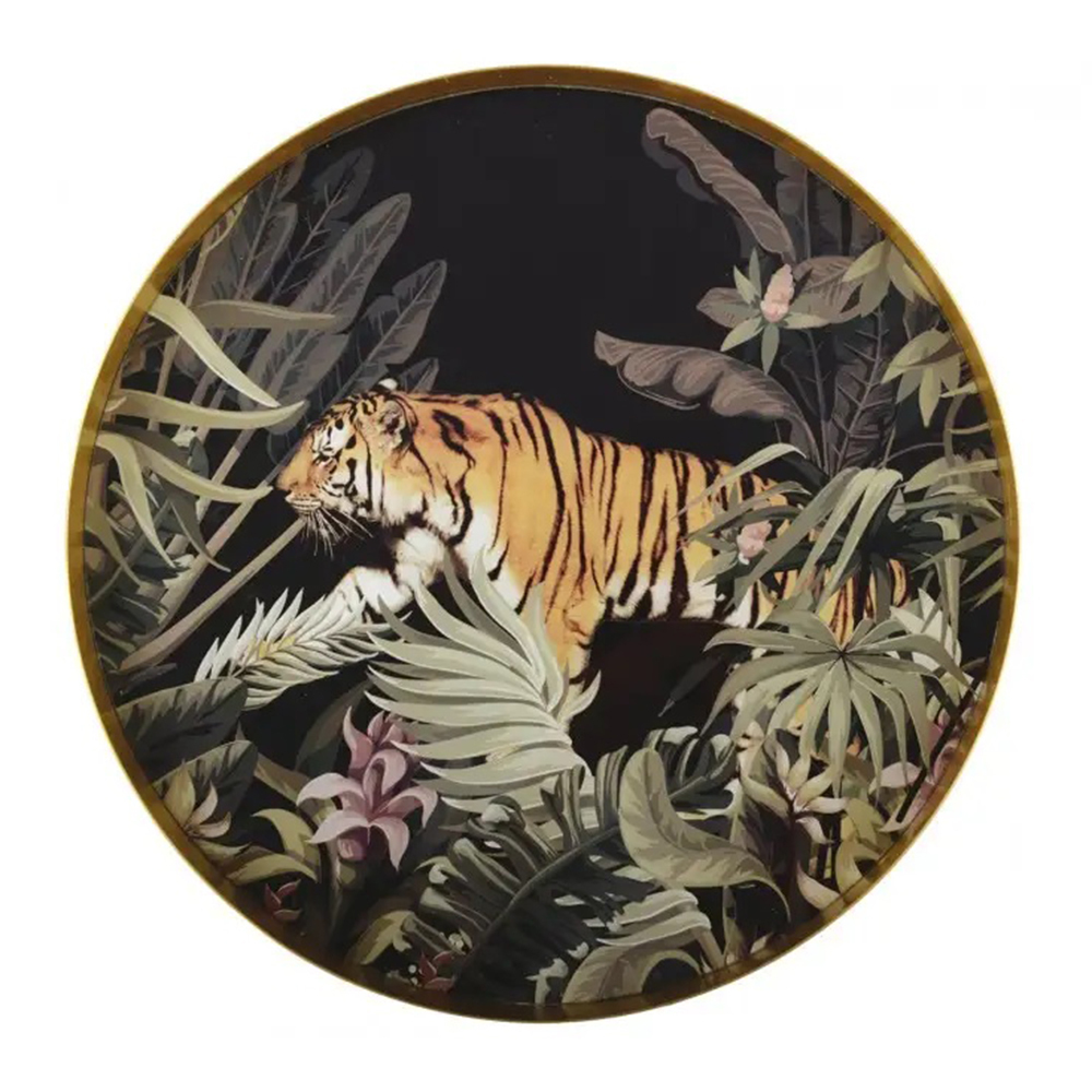 AULICA｜老虎設計圓型托盤