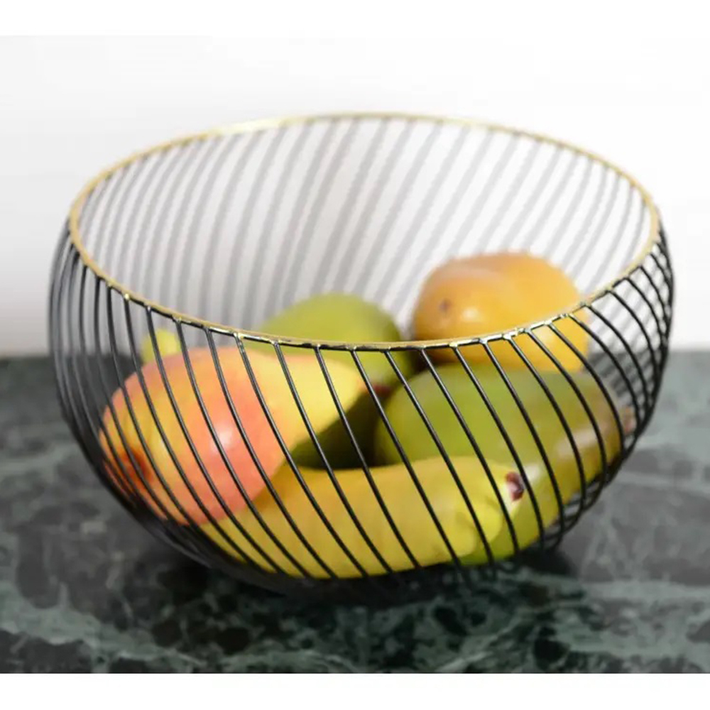 AULICA｜黑色金邊水果籃