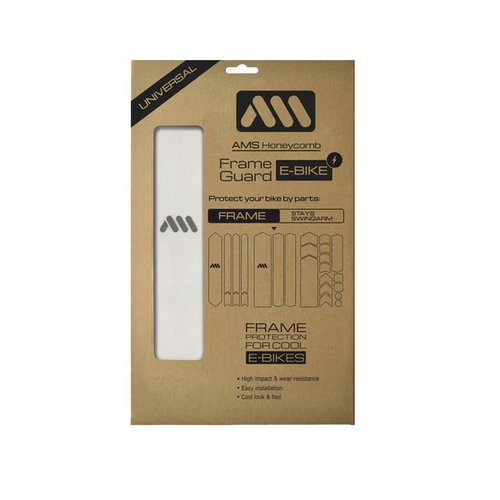 AMS Honeycomb Frame Guard E-Bike. CLEAR