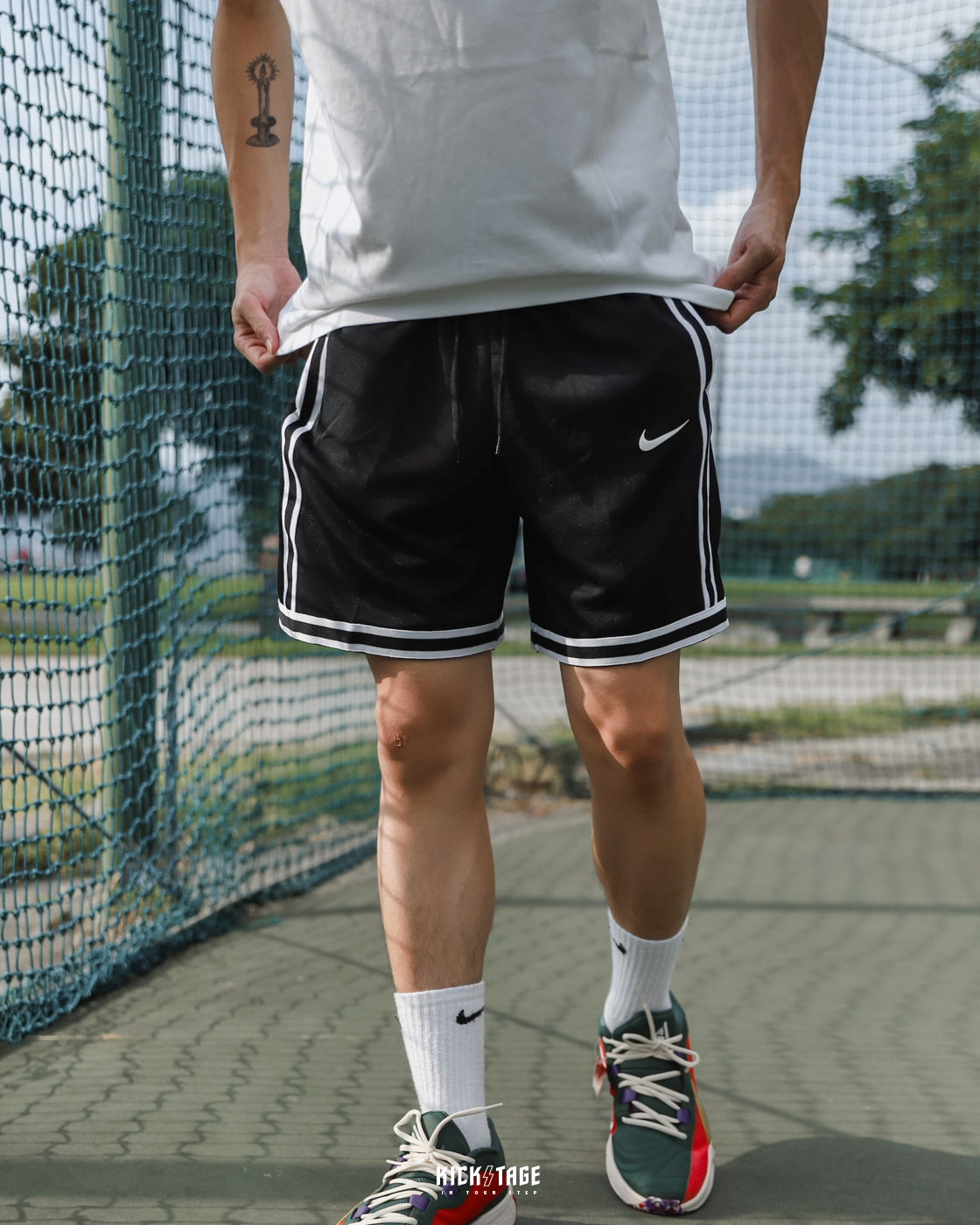 **特價商品售出不退換**男款 NIKE Dri-FIT DNA SHORT 黑白 水藍 白黑橘 紅外線 滾邊 小勾 抽繩 球褲 籃球褲【CV1898】膝上褲 ABshorts