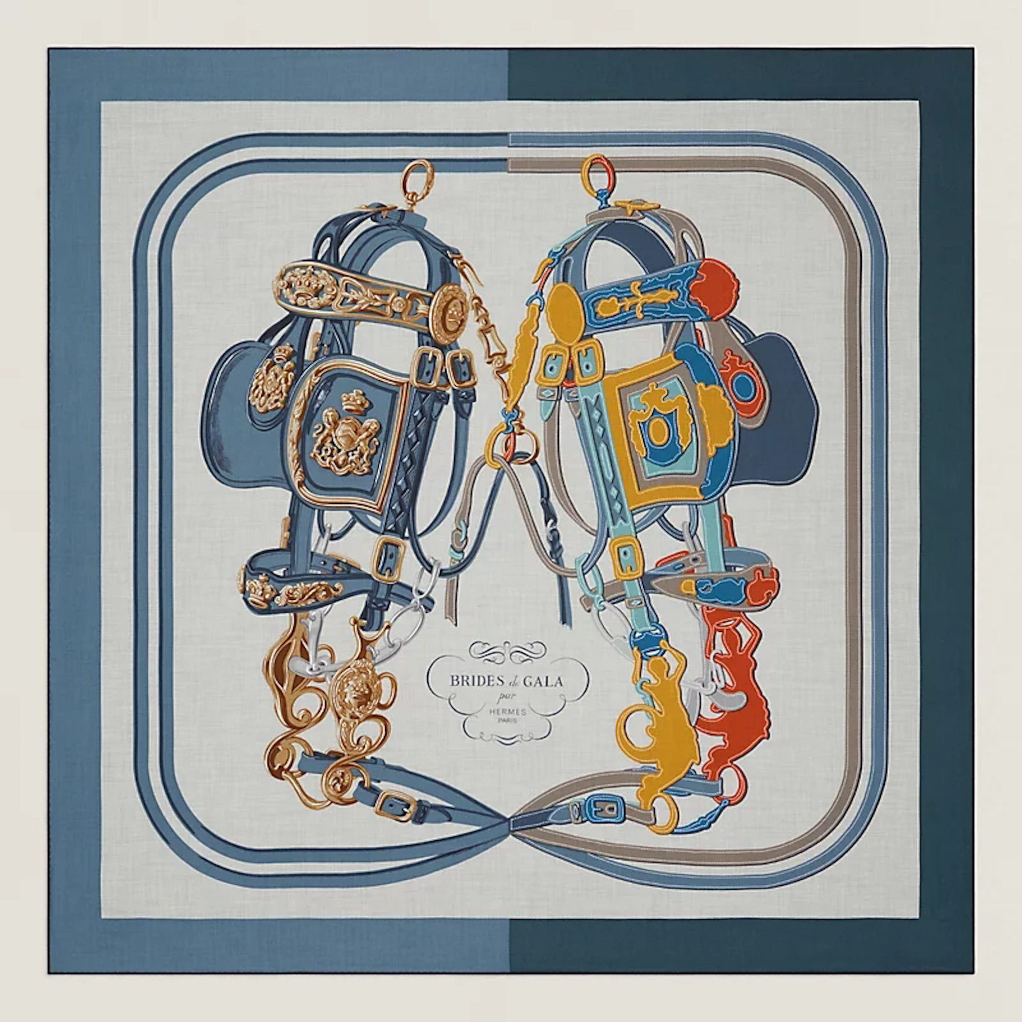 Hermès cashmere scarf 140