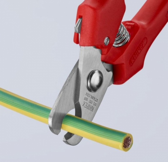 "KNIPEX" 165mm(6")德國紅膠柄電線剪