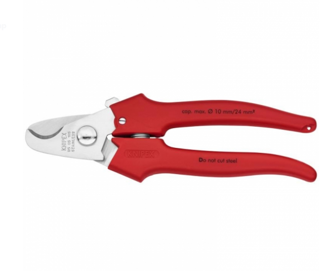 "KNIPEX" 165mm(6")德國紅膠柄電線剪
