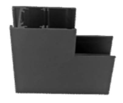 Philips (砂黑) - 48V 磁吸明裝垂直轉角連接組件