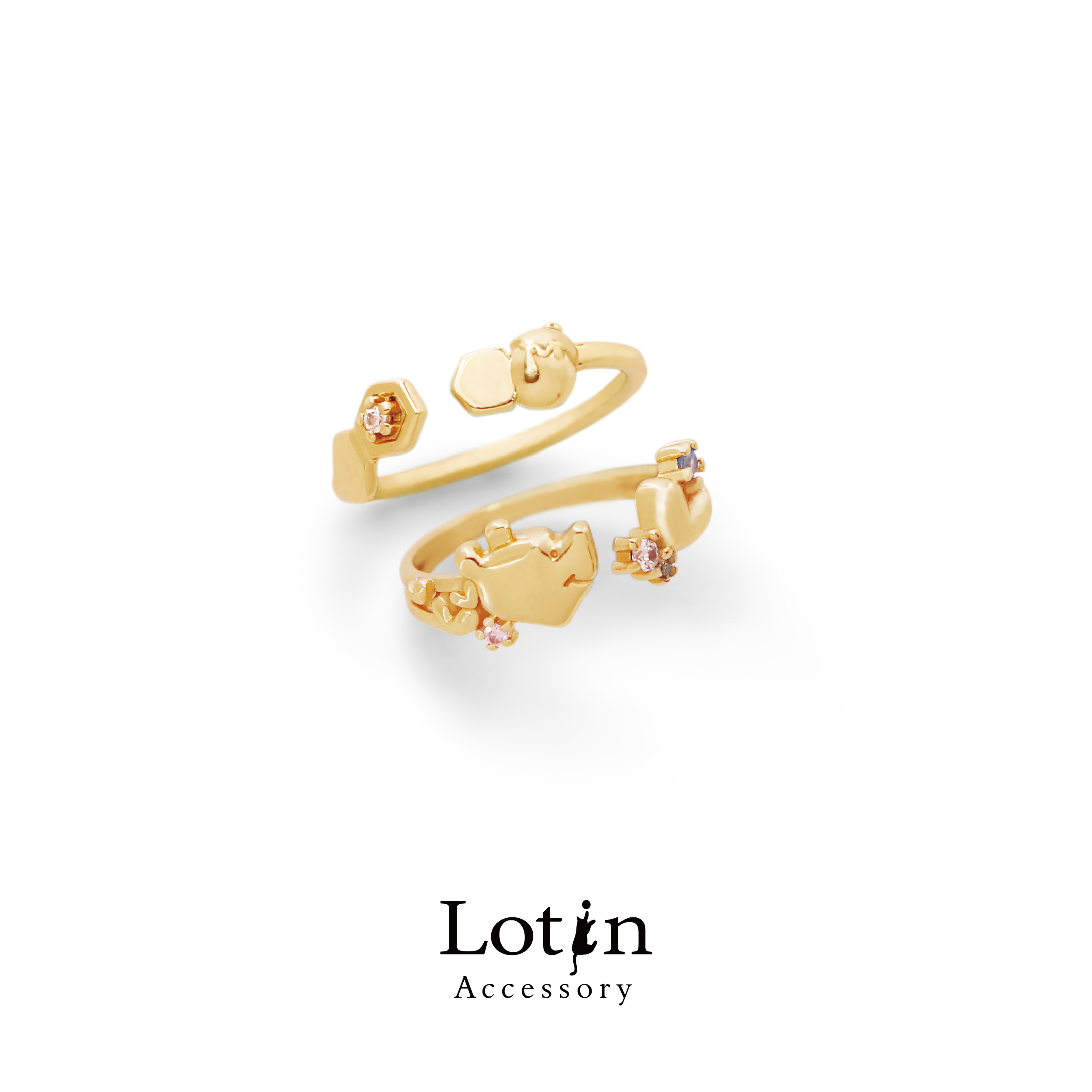 【小熊維尼】維尼蜜糖 雙戒組