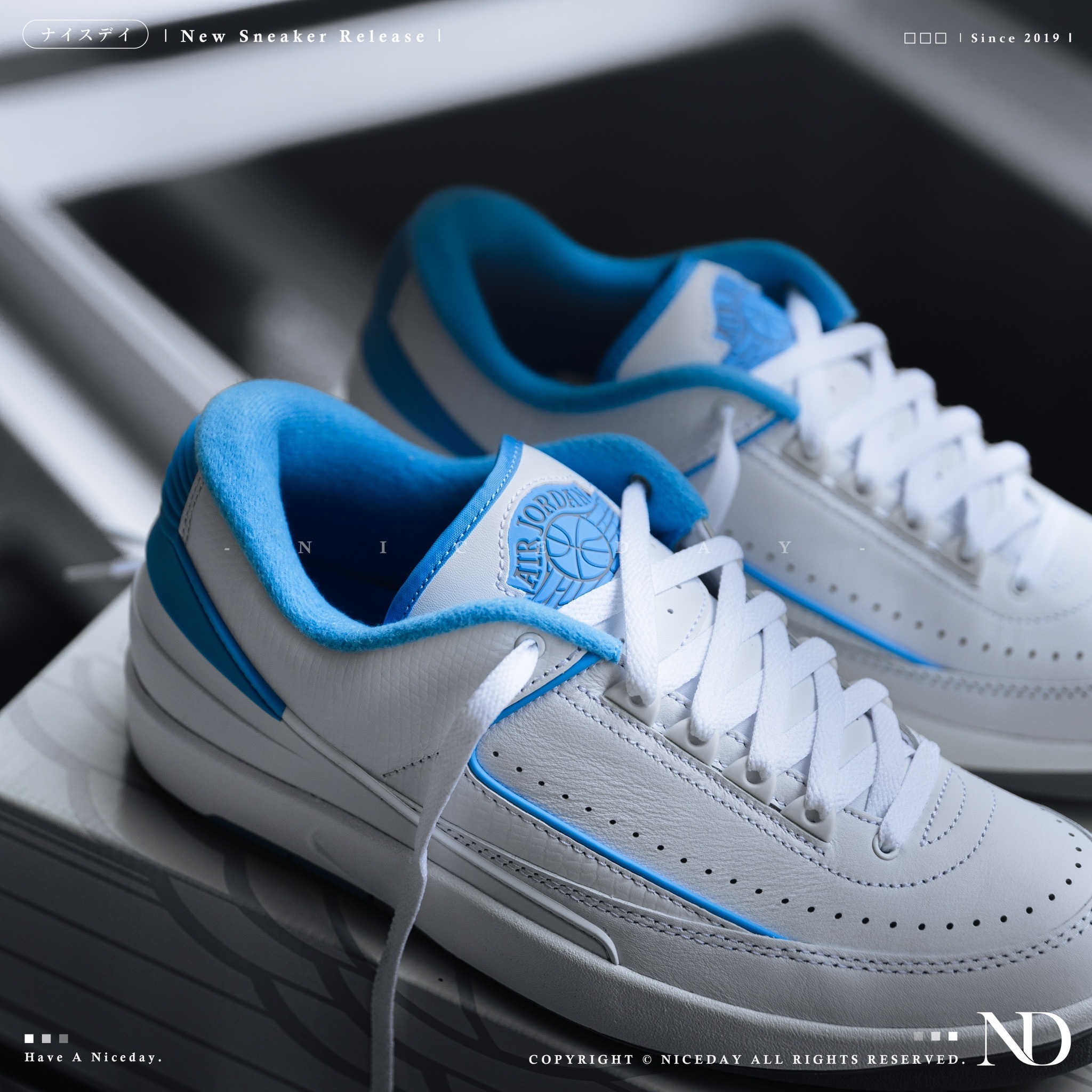 NICEDAY 現貨Air Jordan 2 University Blue UNC 大學藍白藍喬丹二