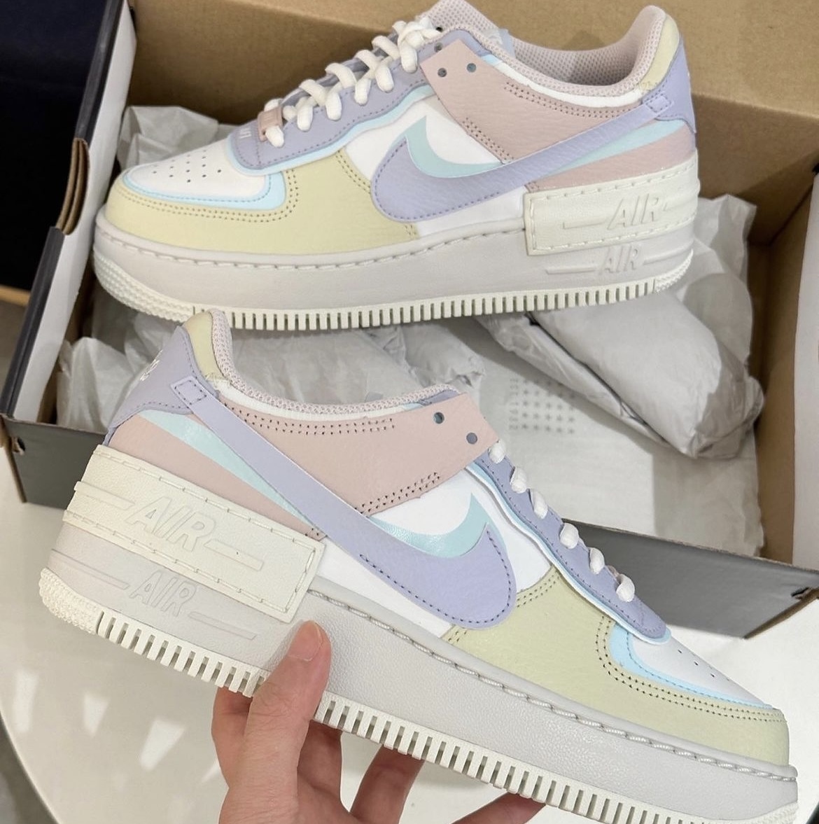 nike air pastel trainers