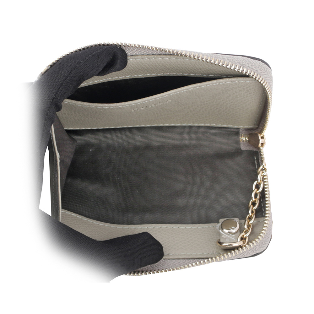 【FURLA】Camelia L 型拉鍊附鑰匙圈零錢/卡夾包(大理石綠) WR00435 ARE000 M7Y00