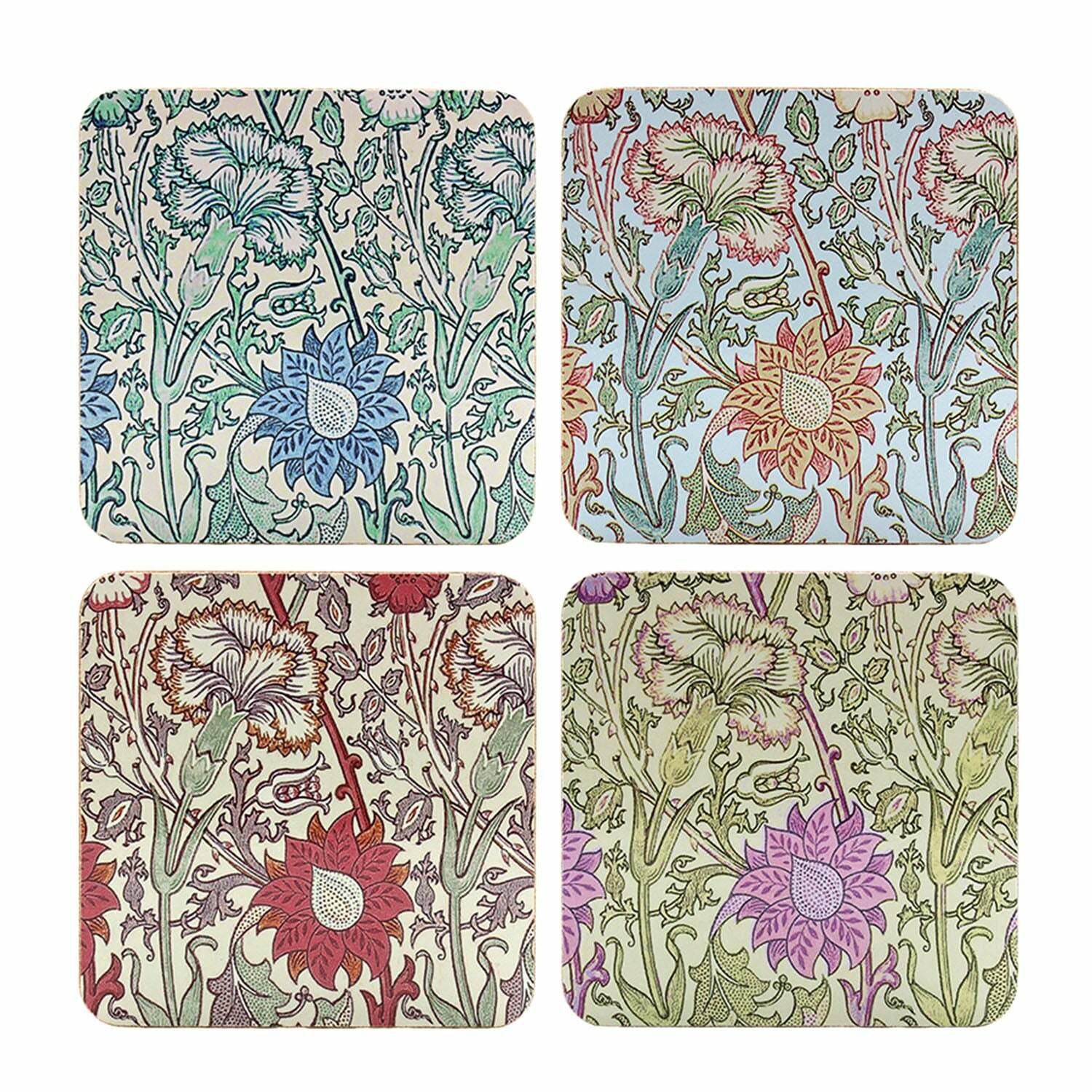 lesser&pavey,williammorris,威廉莫里斯,威廉莫里斯杯墊,杯墊,隔熱墊,杯墊組,隔熱墊組,內湖,陶瓷杯墊,軟木杯墊,換個角度有限公司