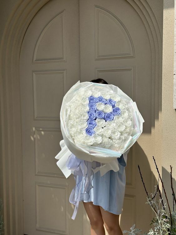 你的字母 永生花束