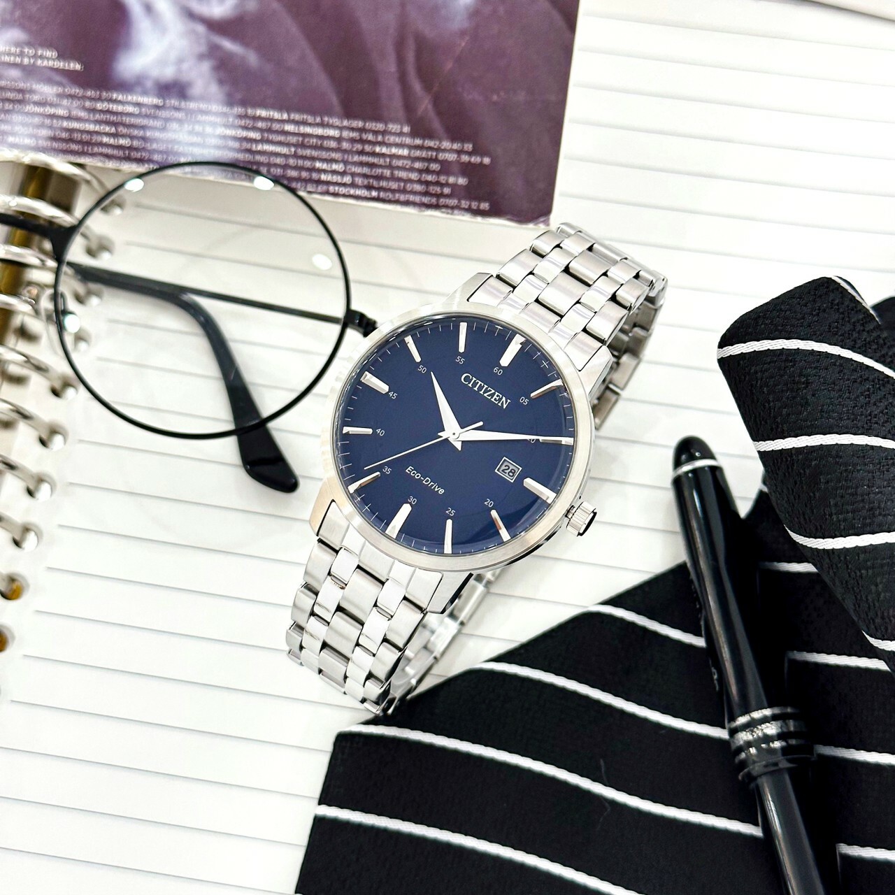 【CITIZEN星辰】GENT'S 簡約商務光動能腕錶 BM7461-85L 40mm 現代鐘錶