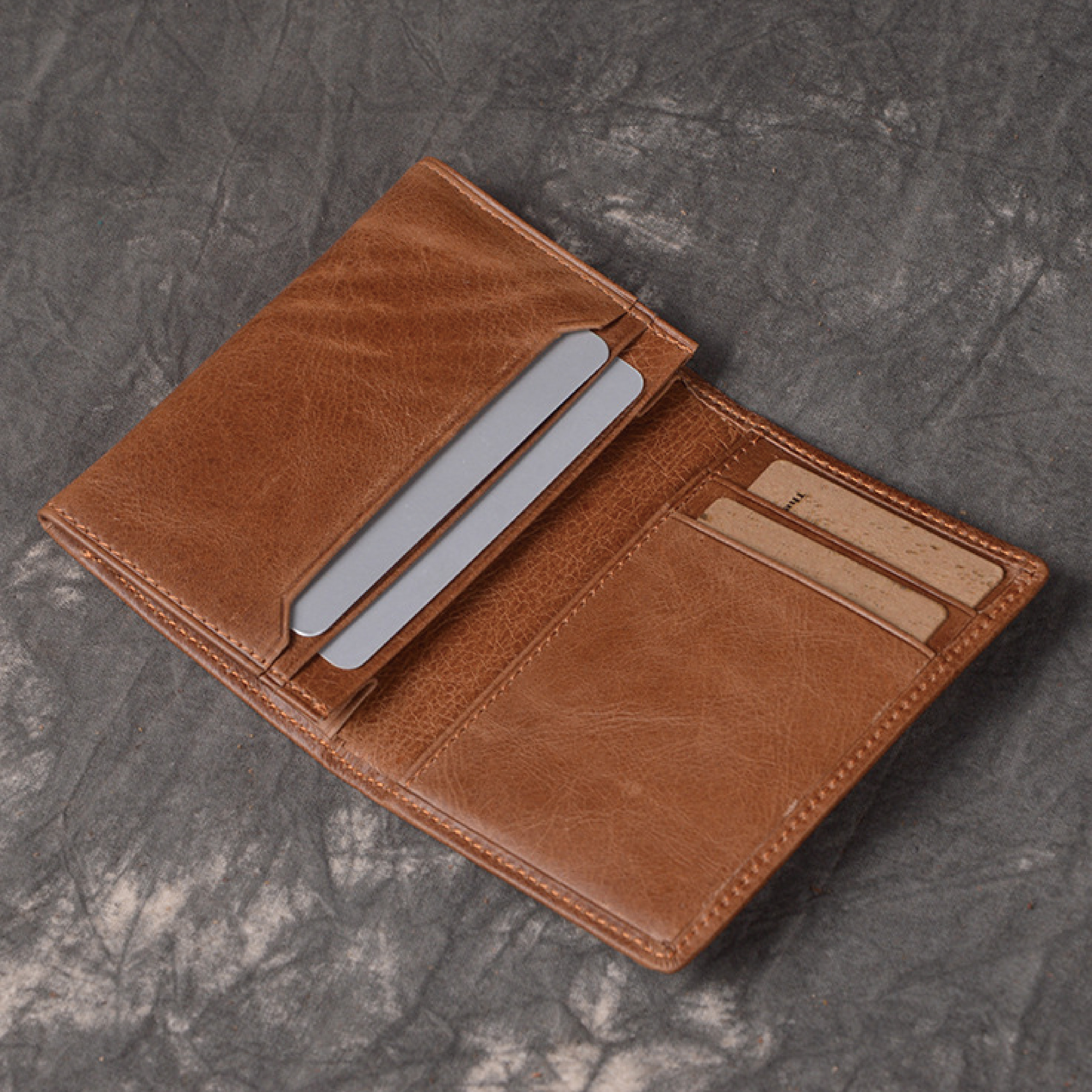 真皮手拿卡片包