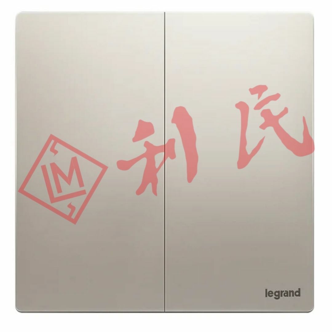 Legrand 羅格朗 MALLIA SENSES 16AX兩位雙控開關掣 (陶瓷白/香檳金/深沙銀/子夜黑/深古銅)
