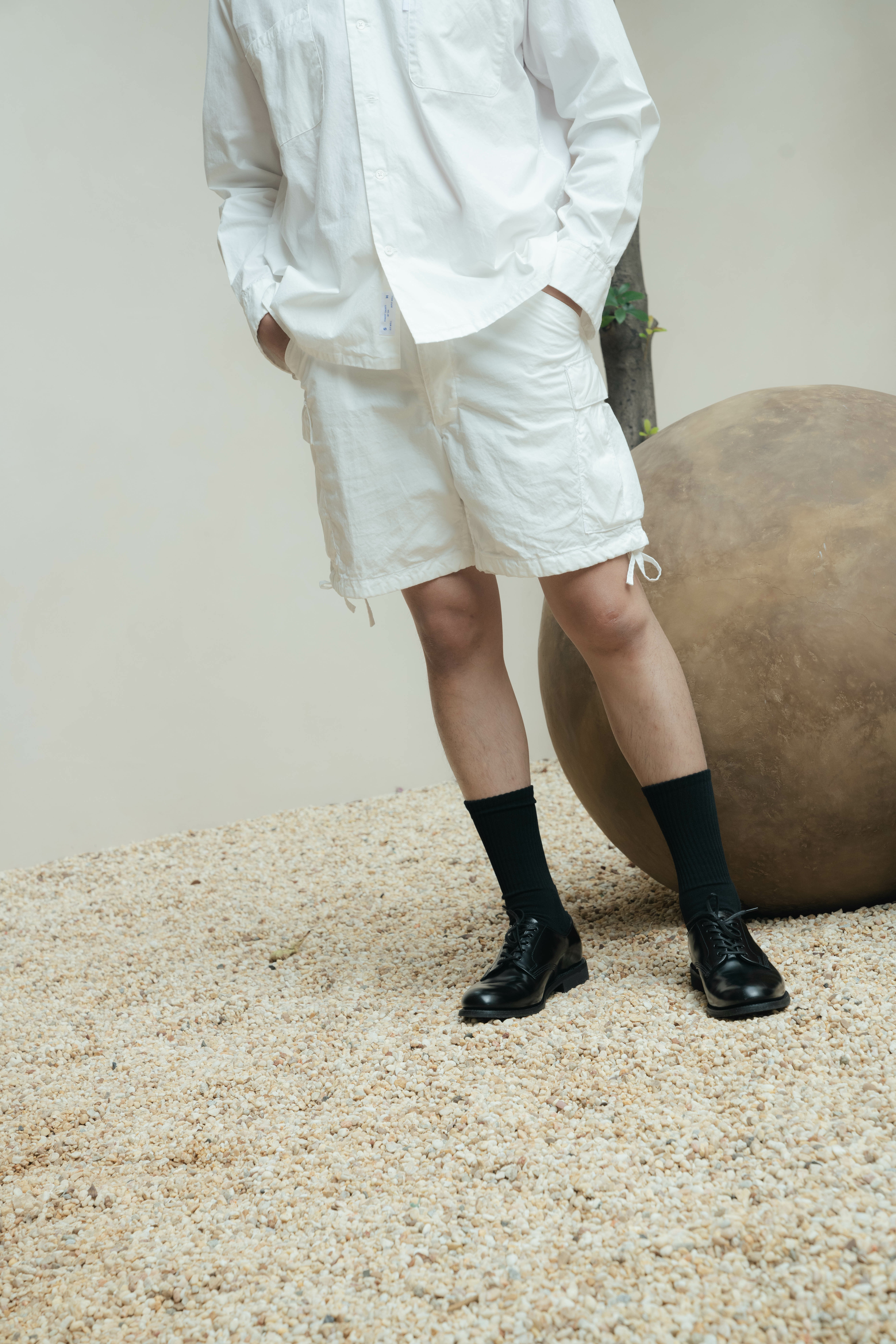 SH CARGO SHORTS - WHITE