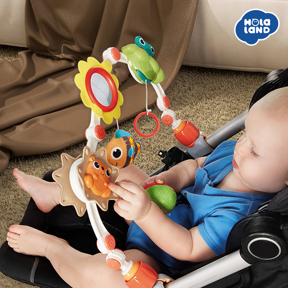 HolaLand歡樂島 小青蛙推車拱架 (匯樂玩具)