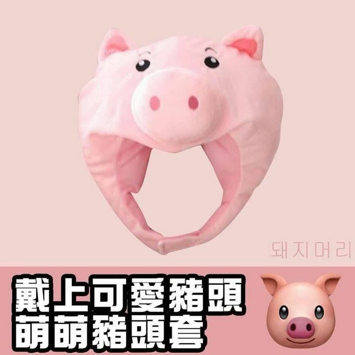 可愛豬頭套