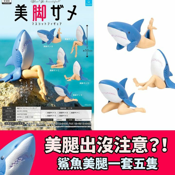 美腿鯊魚扭蛋