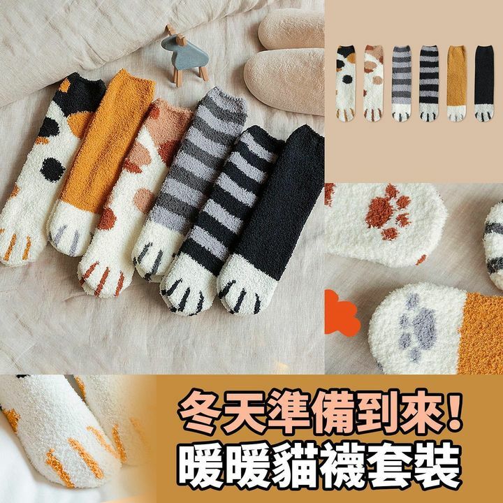 暖暖貓貓襪子套裝
