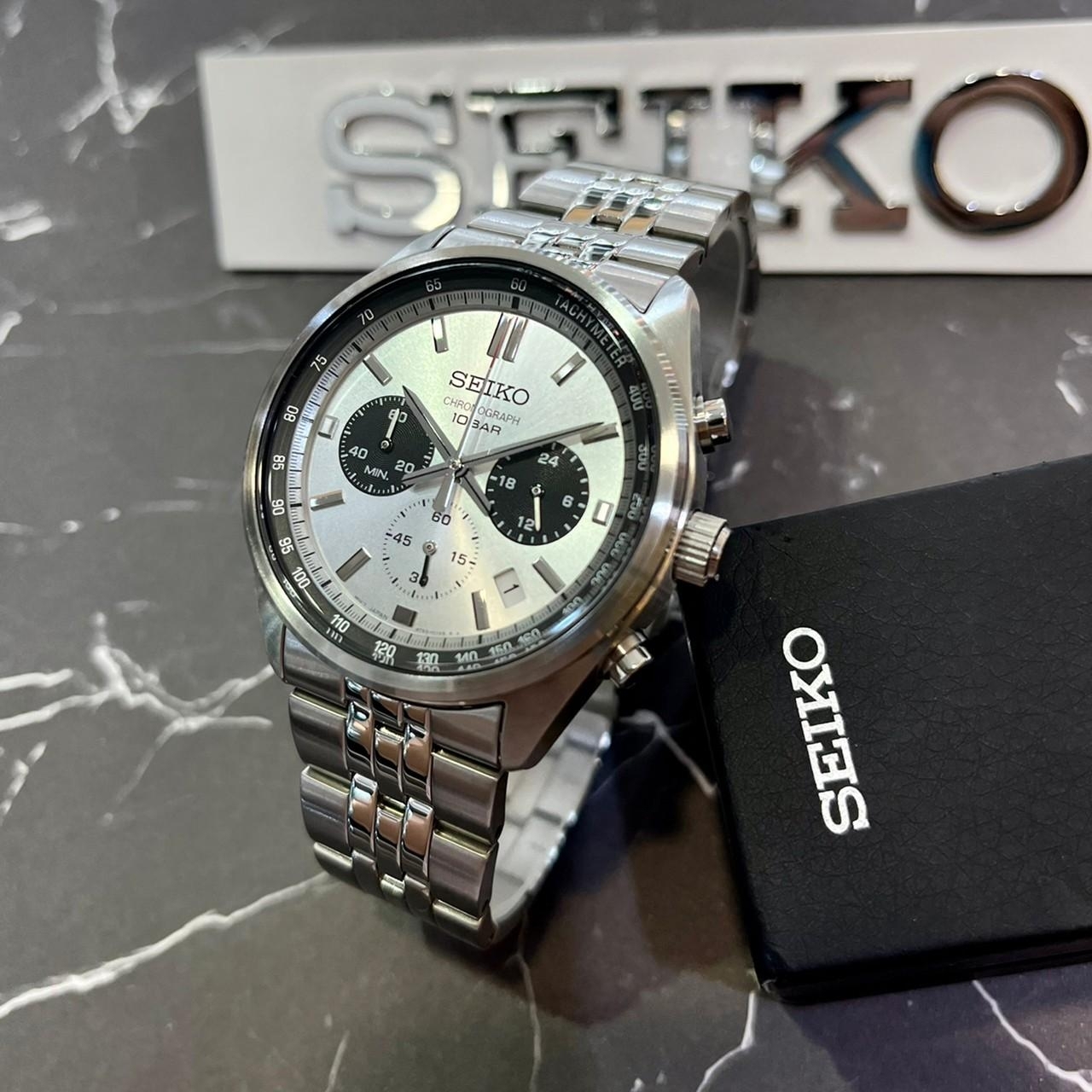 【SEIKO 精工】CS系列熊貓錶計時手錶-白色 8T63-00W0S 41.5mm 現代鐘錶
