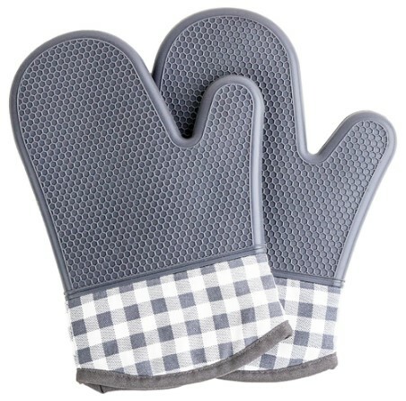 [ UNOPAN烘焙用品 ]矽膠隔熱手套-灰色UN32508