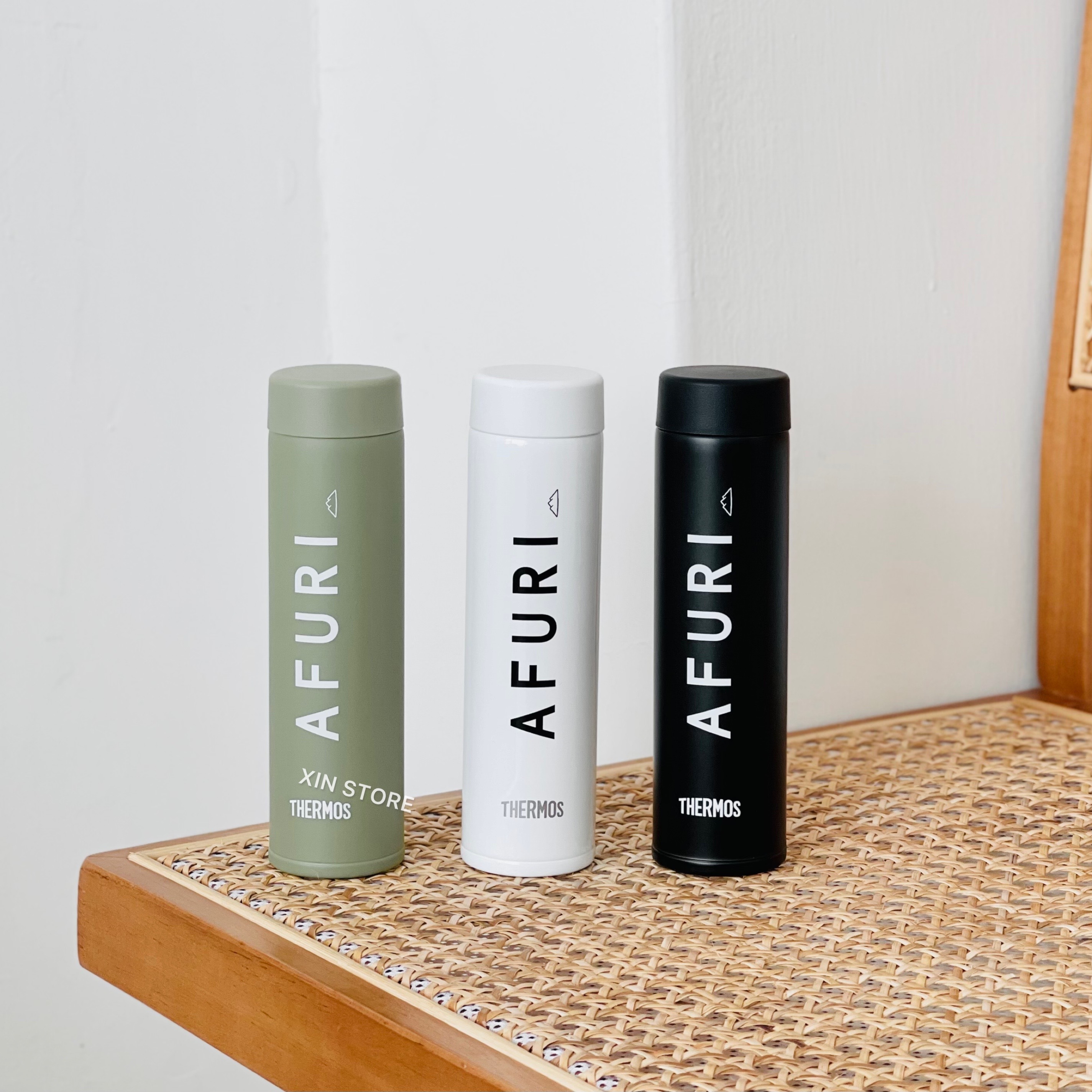 【現貨】THERMOS 膳魔師 AFURI 20週年紀念 日本限定 口袋 保溫杯 180ml 黑 白 綠