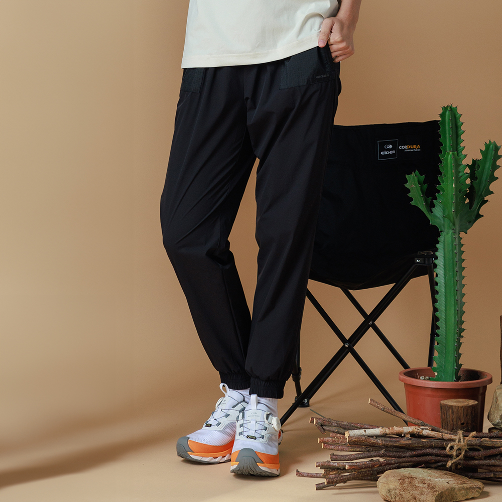 【EIDER】女快乾縮口長褲 / 23EDWM23306-[黑]