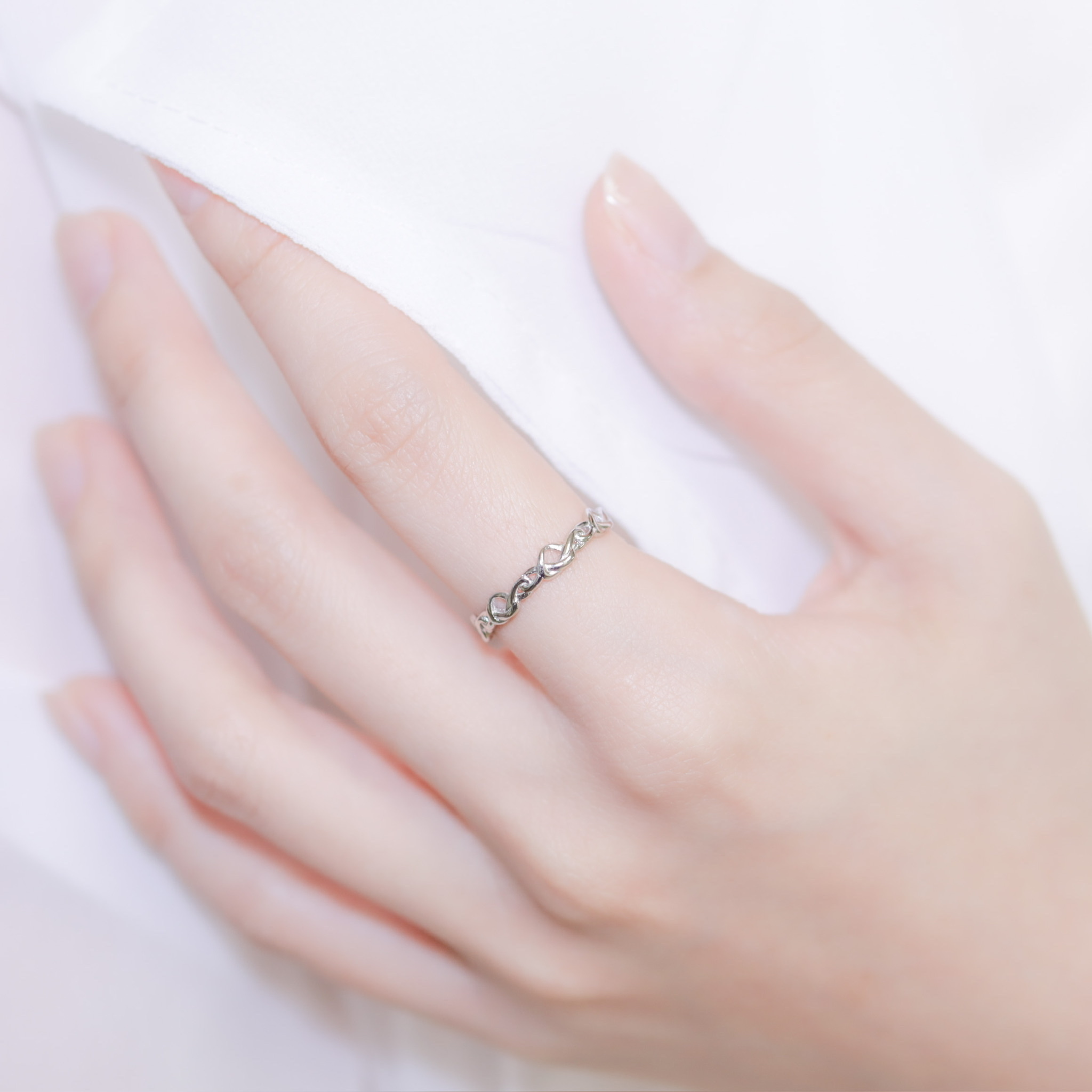 | 925 Silver・ White Gold・Rose Gold | Twist Of Times Ring（Silver / Rose Gold） | RI0508 |