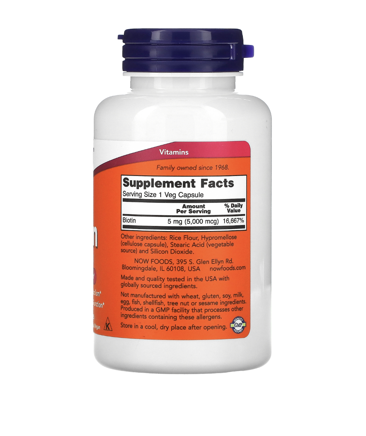 Biotin 5000mcg (120 Capsules)