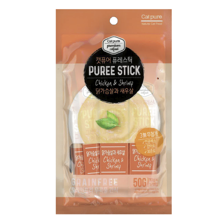 韓國Cat Pure｜雞加蝦貓貓肉醬 10g x5 (CP-3998)