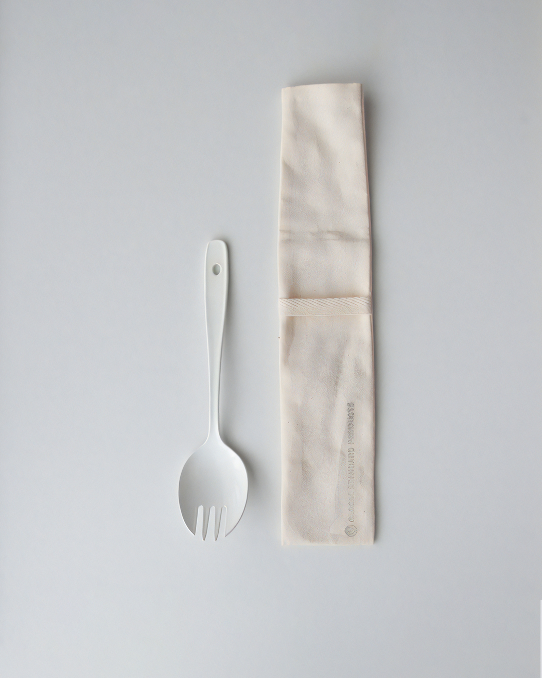 燕三条 琺瑯兩用叉勺 白 | GSP TSUBAME