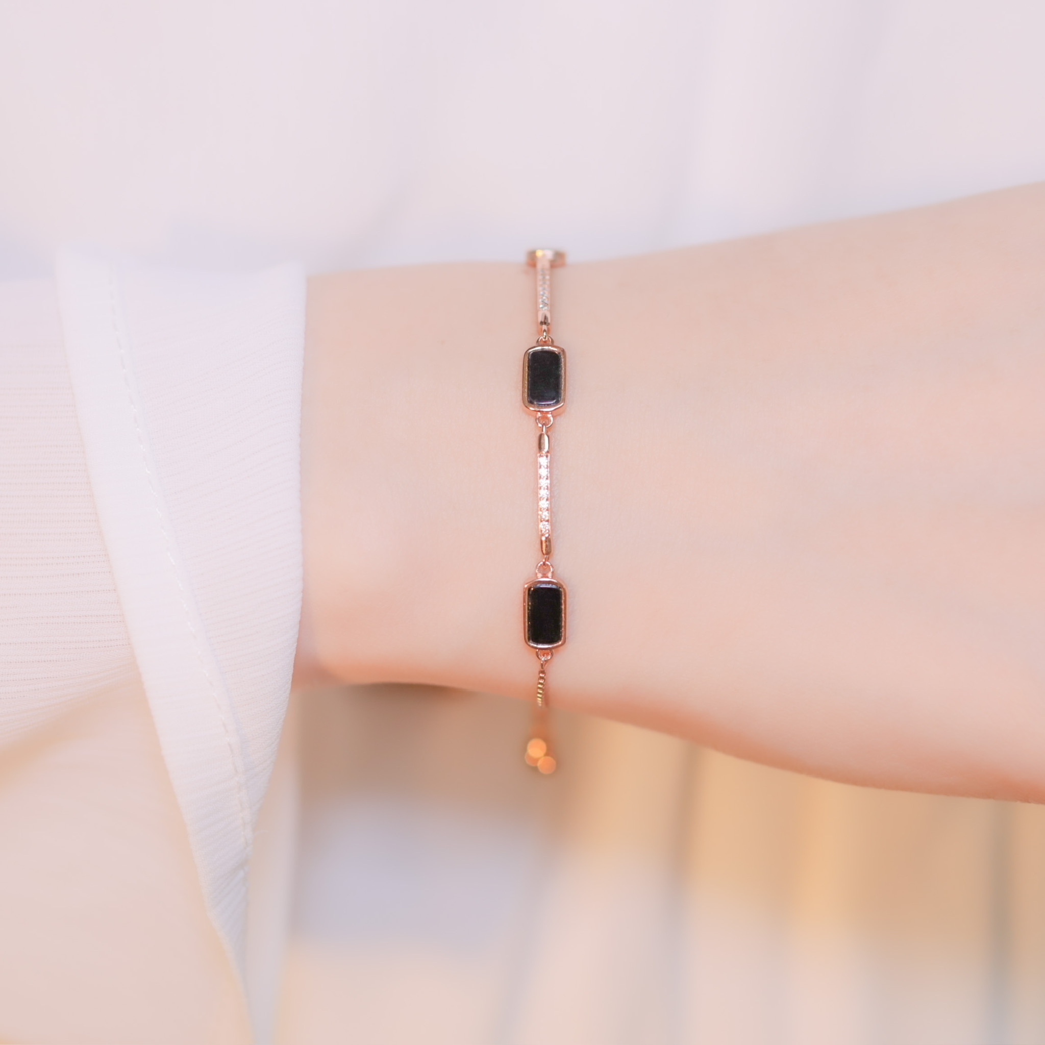 | 925 Silver・White Gold・Rose Gold | Quiet Day And Night Bracelet（Silver / Rose Gold） | BR0630 |