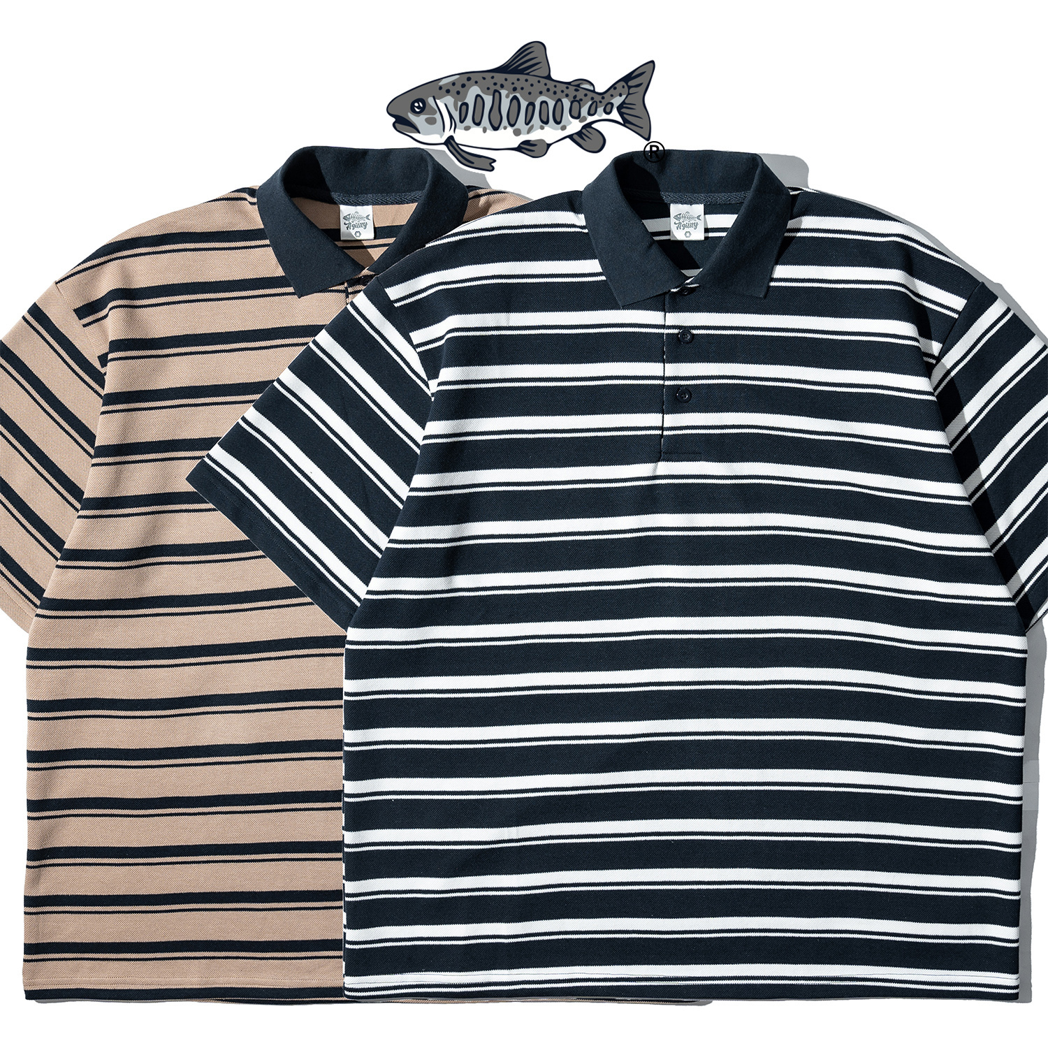 AGILITY Striped Polo Shirt 條紋 Polo衫 [O-PO13]