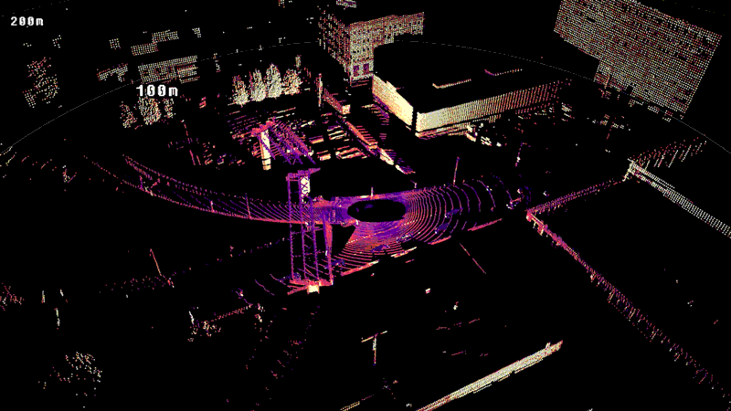 OUSTER OS1 中距離 3D光達（90公尺 45°x360°）