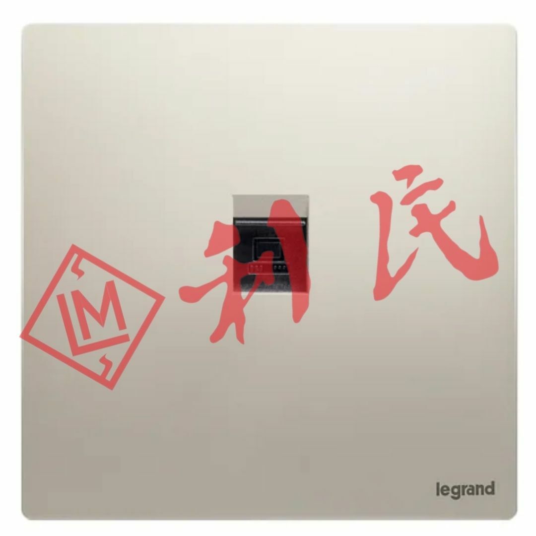 Legrand 羅格朗 MALLIA SENSES 單位cat6 電腦插座 (陶瓷白/香檳金/深沙銀/子夜黑/深古銅)