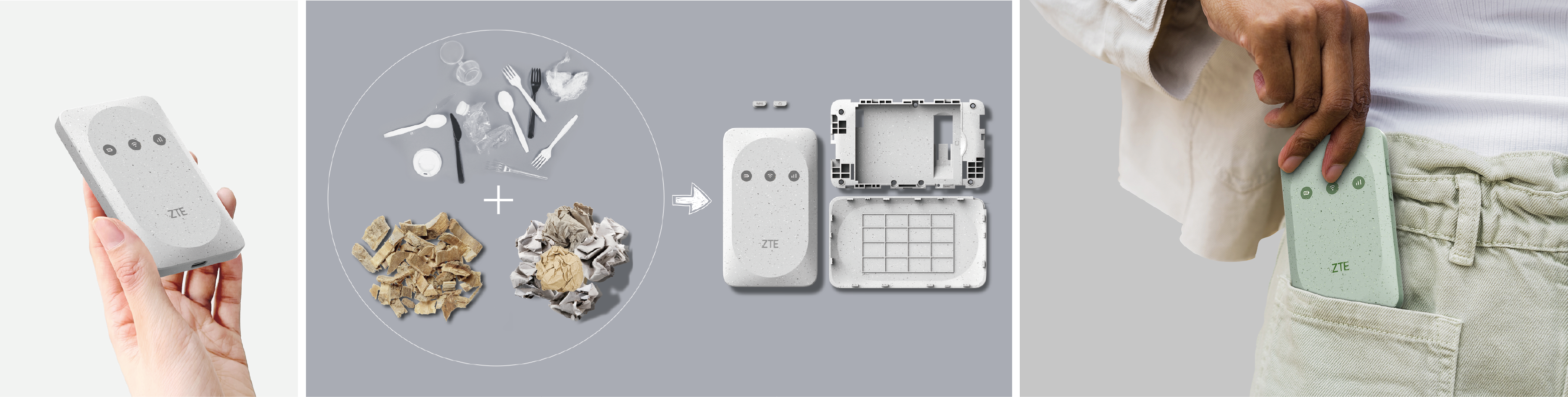 2023年iF設計獎獲獎作品ZTE Pocket WiFi | 移動 WiFi 路由器