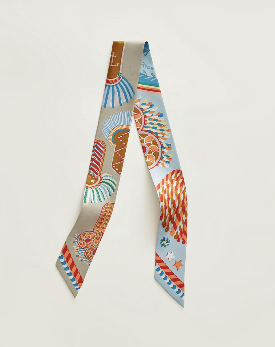 Hermes Epaulettes de Gala Twilly bleu