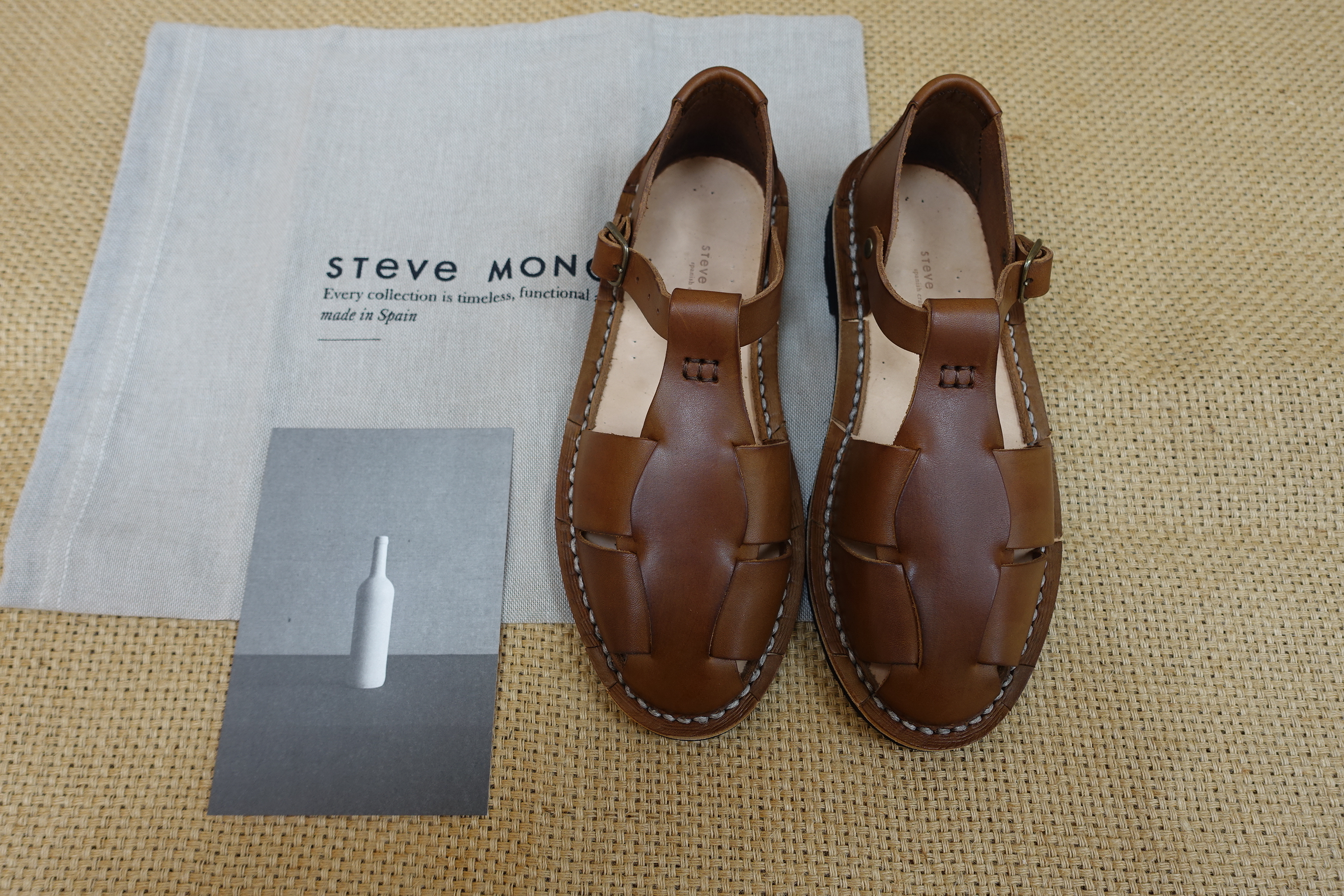 （預購）STEVE MONO 真皮編織鞋 Artisanal Sandals 10/17 chocolate 巧克力棕